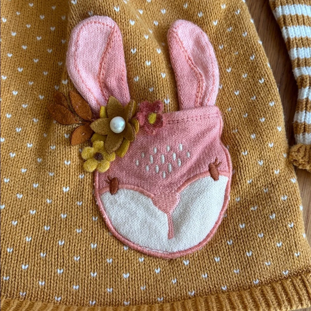 24M Max Studio Baby Knit Bunny Sweater Dress